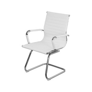 Cadeira Escritório Office Esteirinha Fixa:branca