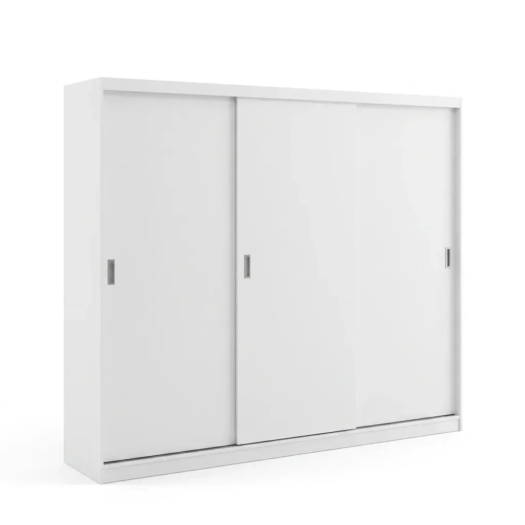 Ver imagem 6 de Guarda-Roupa Casal 3 Portas de Correr 2 Gavetas MDFMM7318 Espresso Móveis Branco