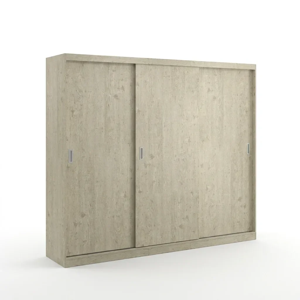 Ver imagem 6 de Guarda-Roupa Casal 3 Portas de Correr 2 Gavetas MDFMM7318 Espresso Móveis Bege/Marfim Areia
