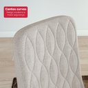 Ver imagem 7 de Conjunto Sala de Jantar Mesa Easy Pop 170x90cm Tampo Vidro/mdf com 6 Cadeiras Seat Linho Mosaico