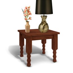 Mesa De Canto Madeira Maciça Mel Sevilha Belini Móveis - 2