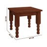 Mesa De Canto Madeira Maciça Mel Sevilha Belini Móveis - 4