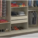 Ver imagem 4 de Guarda-Roupa Casal 1 Espelho 3 Portas de Correr 2 Gavetas MDFmm7318E1 Espresso Móveis