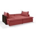Ver imagem 3 de Sofá sem Caixa Retrátil Reclinável Mônaco 2.20m Estilo Estofados - França Linhosoft Cor "vermelho"