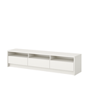 Ver imagem 1 de Rack Essenza de Luxo para Sala Tv Ate 70 Polegadas Moderna Compacta 3 Gavetas 3 Nichos - Branco