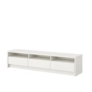 Rack Essenza de Luxo para Sala Tv Ate 70 Polegadas Moderna Compacta 3 Gavetas 3 Nichos - Branco