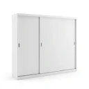 Ver imagem 4 de Guarda-Roupa Casal 3 Portas de Correr 2 Gavetas MDF Espresso Móveis Branco