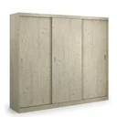 Ver imagem 5 de Guarda-Roupa Casal 3 Portas de Correr 2 Gavetas MDFMM7320 Espresso Móveis Bege/Marfim Areia
