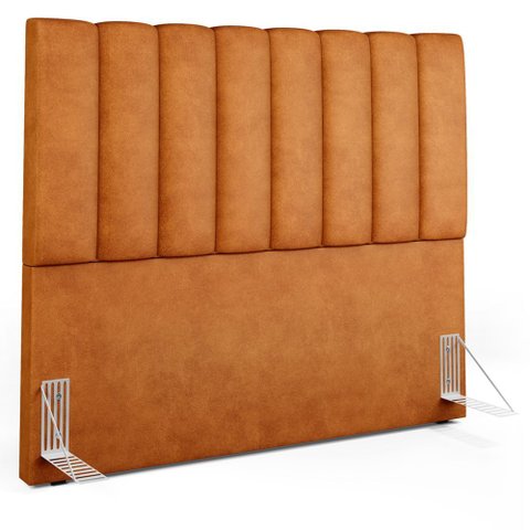 Cabeceira Cama Box Casal 140 cm Dália W01 Couríssimo Canela- Lyam Decor