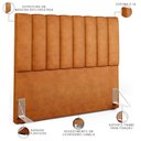 Ver imagem 3 de Cabeceira Cama Box Casal 140 cm Dália W01 Couríssimo Canela- Lyam Decor