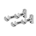 Ver imagem 1 de Kit Suporte Cortina Duplo para Varão 19/28mm Cromado 2 Uni