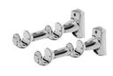 Ver imagem 1 de Kit Suporte Cortina Duplo para Varão 19/28mm Cromado 2 Uni