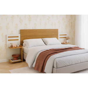 Cabeceira 3 em 1 Ajustável P/ Solteiro a Queen C/prateleiras