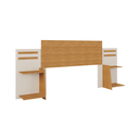 Ver imagem 2 de Cabeceira 3 em 1 Ajustável P/ Solteiro a Queen C/prateleiras