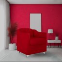 Ver imagem 2 de Kit 10 Poltronas Decorativa Reforçada Recepção Clinica Salão Suede:vermelho