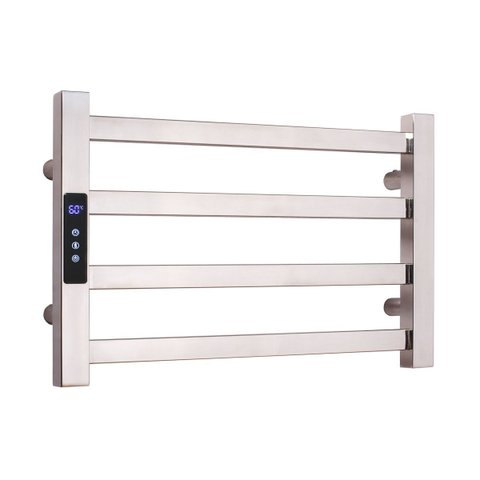 Toalheiro Elétrico Aço Inox Térmico Display Digital 30x45 - Cromado - 220v