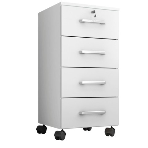 Gaveteiro Organizador de Chão com Rodinhas de Madeira Gávea 