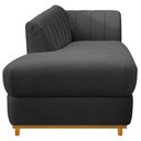 Ver imagem 3 de Diva Recamier Vanessa 160cm Lado Esquerdo Linho Cinza Escuro - Amarena Móveis