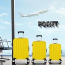 Ver imagem 4 de Kit Mala de Viagem Abs 3 Peças Adventure Fortt Amarela - Kmv01-am