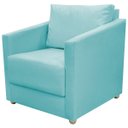 Ver imagem 1 de Poltrona Decorativa para Sala Recepção Manicure Consultório Celine Suede