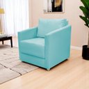 Ver imagem 2 de Poltrona Decorativa para Sala Recepção Manicure Consultório Celine Suede