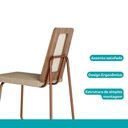 Ver mais imagens de Conjunto Sala de Jantar Alicante 6 Lugares Tampo em MDF Rosê 170cm Móveis Carraro
