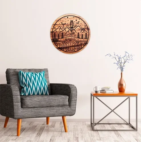 Quadro Decorativo O Senhor do Anéis Madeira Maciça 38cm - 3
