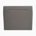 Ver imagem 1 de Cabeceira Cama Box Casal Estofada Cinza Clean 140cm