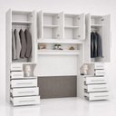 Ver imagem 3 de Guarda-Roupa de Casal King Size sem Cama 1223SK Carvalho Claro