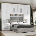 Ver imagem 1 de Guarda-Roupa de Casal King Size sem Cama 1223SK Carvalho Claro