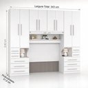 Ver imagem 5 de Guarda-Roupa de Casal King Size sem Cama 1223SK Carvalho Claro