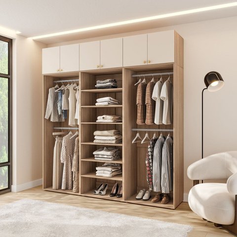 Closet com Maleiro Fechado 220 cm Frame Yescasa