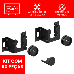 Suporte Tv 65 Polegadas Universal Fixo de Parede Kit com 50