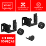 Suporte Tv 65 Polegadas Universal Fixo de Parede Kit com 50 - 1