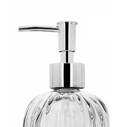 Kit Banheiro Porta Sabonete Líquido Vidro Clear 500ml 2pç - 3 Kit Banheiro Porta Sabonete Líquido Vidro Clear 500ml 2pç - 3