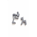 Ver imagem 2 de Escultura Minimalista Abraço Pet Design Moderno 3d Cinza