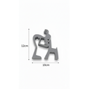 Ver imagem 3 de Escultura Minimalista Abraço Pet Design Moderno 3d Cinza