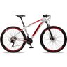 Bicicleta 29 Dropp Aluminum Freio Disco Branco+Vermelho - 6