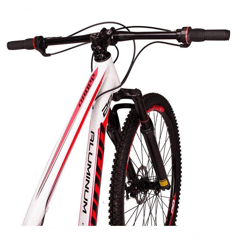 Bicicleta 29 Dropp Aluminum Freio Disco Branco+Vermelho - 3