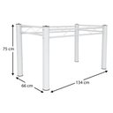 Ver imagem 5 de Pés De Mesa Para Tampo de Granito ou Vidro 1,50 Sala De Jantar Ql Branco