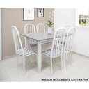 Ver imagem 6 de Pés De Mesa Para Tampo de Granito ou Vidro 1,50 Sala De Jantar Ql Branco