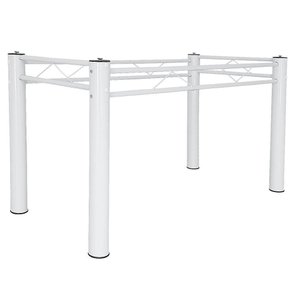 Pés De Mesa Para Tampo de Granito ou Vidro 1,50 Sala De Jantar Ql Branco