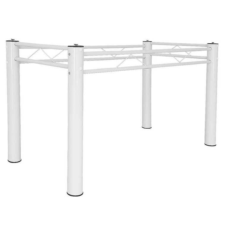 Pés De Mesa Para Tampo de Granito ou Vidro 1,50 Sala De Jantar Ql Branco