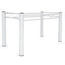 Ver imagem 1 de Pés De Mesa Para Tampo de Granito ou Vidro 1,50 Sala De Jantar Ql Branco