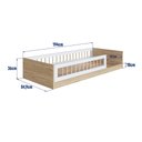 Ver imagem 2 de Cama Montessori Infantil Solteiro com Grades em Pinus