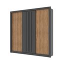 Ver imagem 4 de Guarda-roupa Casal 3 Portas Doha Carraro Ripado
