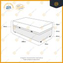 Ver imagem 4 de Cama Box Solteiro Preta + Colchão de Espuma D20 Gazin Supreme 78x188x37cm