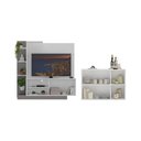 Ver imagem 4 de Rack com Painel para Tv até 55 Polegadas e Aparador 3 Portas Multimóveis Mp1097 Branco/lacca Fumê