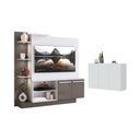 Ver imagem 2 de Rack com Painel para Tv até 55 Polegadas e Aparador 3 Portas Multimóveis Mp1097 Branco/lacca Fumê