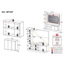 Ver imagem 3 de Rack com Painel para Tv até 55 Polegadas e Aparador 3 Portas Multimóveis Mp1097 Branco/lacca Fumê